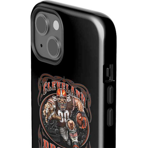 Liquid Blue NFL Cleveland Browns Running Back iPhone 15 Impact Case
