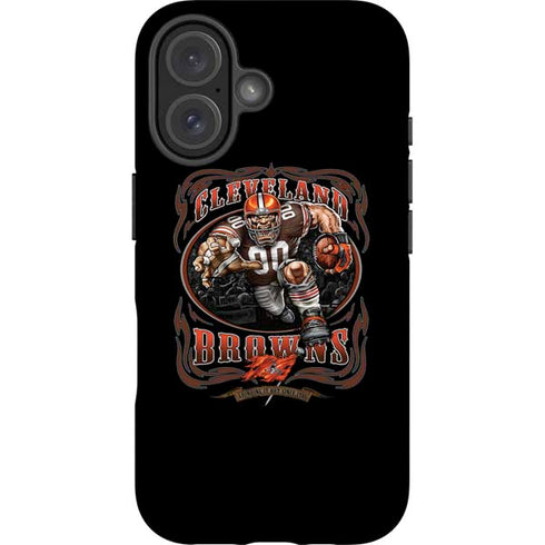 Liquid Blue NFL Cleveland Browns Running Back iPhone 16 Magsafe Impact Case