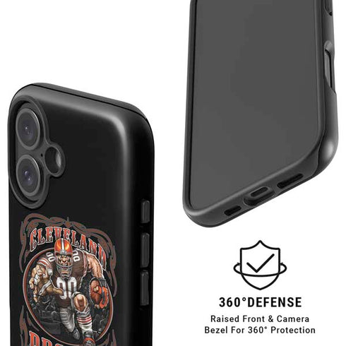 Liquid Blue NFL Cleveland Browns Running Back iPhone 16 Magsafe Impact Case