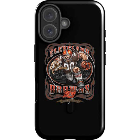 Liquid Blue NFL Cleveland Browns Running Back iPhone 16 Plus Magsafe Impact Case