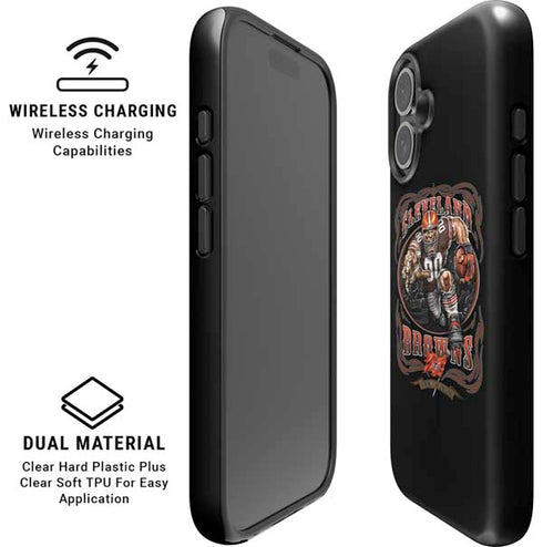 Liquid Blue NFL Cleveland Browns Running Back iPhone 16 Plus Magsafe Impact Case