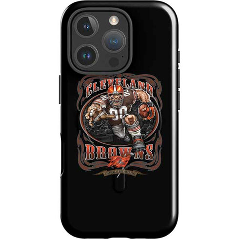 Liquid Blue NFL Cleveland Browns Running Back iPhone 16 Pro Magsafe Impact Case