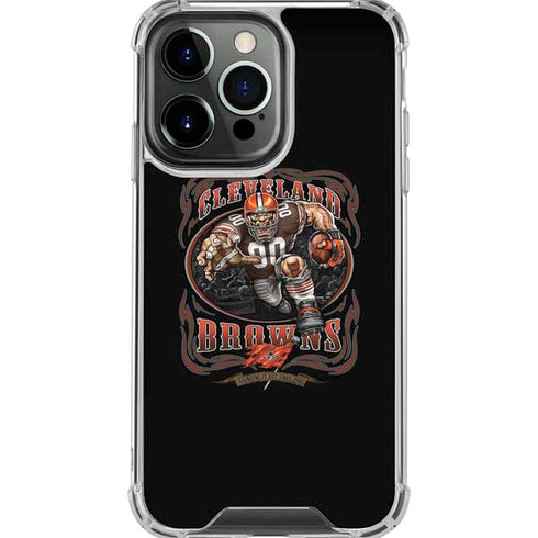 Liquid Blue NFL Cleveland Browns Running Back iPhone 16 Pro Max Clear Case