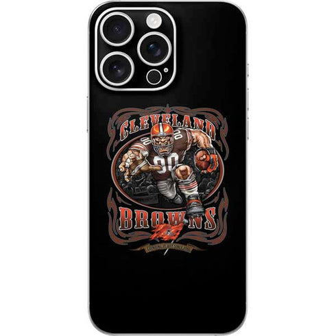 Liquid Blue NFL Cleveland Browns Running Back iPhone 16 Pro Max Skin