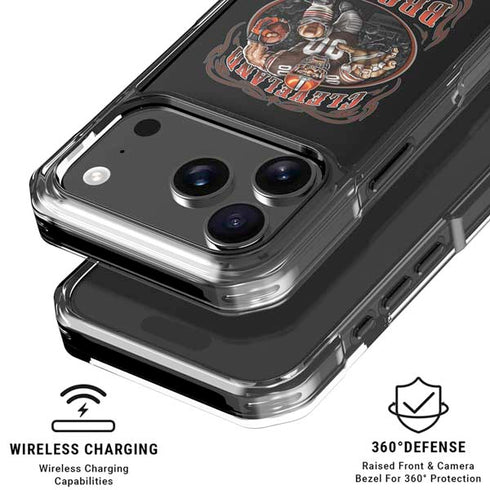 Liquid Blue NFL Cleveland Browns Running Back iPhone 18 Pro Clear Case