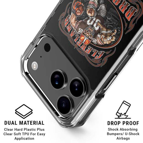 Liquid Blue NFL Cleveland Browns Running Back iPhone 18 Pro Clear Case