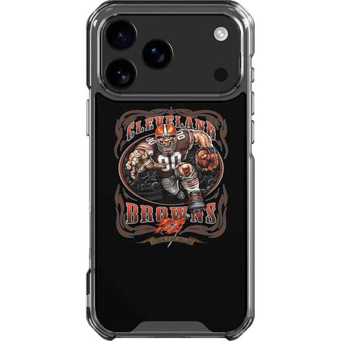 Liquid Blue NFL Cleveland Browns Running Back iPhone 18 Pro Max Clear Case