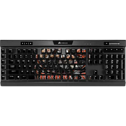 Liquid Blue NFL Cleveland Browns Running Back K95 RGB PLATINUM Mechanical Gaming Keyboard Skin