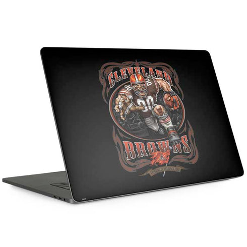 Liquid Blue NFL Cleveland Browns Running Back MacBook Skins