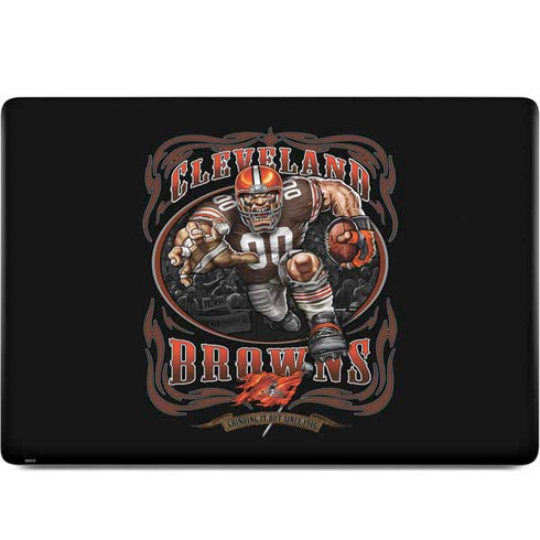 Liquid Blue NFL Cleveland Browns Running Back MacBook Skins