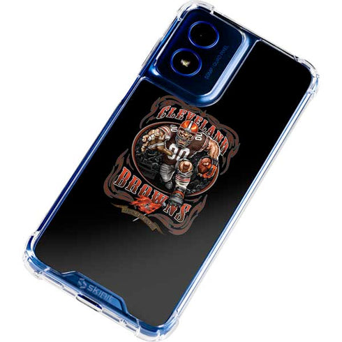 Liquid Blue NFL Cleveland Browns Running Back Moto G 5G (2024) Clear Case