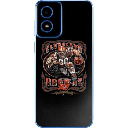Liquid Blue NFL Cleveland Browns Running Back Moto G Play 4G (2024) Skin
