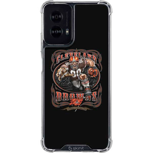 Liquid Blue NFL Cleveland Browns Running Back Moto G Power 5G (2024) Clear Case