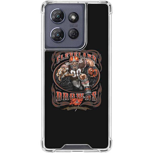 Liquid Blue NFL Cleveland Browns Running Back Moto G Power 5G (2025) Clear Case