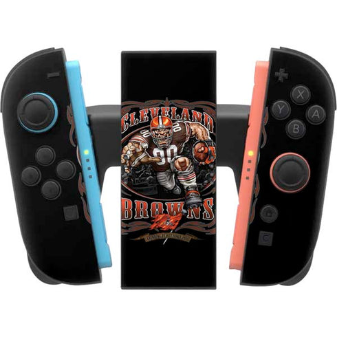 Liquid Blue NFL Cleveland Browns Running Back Nintendo Switch 2 (2025) Joy-Con Controller Skin