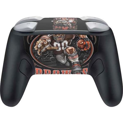 Liquid Blue NFL Cleveland Browns Running Back Nintendo Switch 2 (2025) Pro Controller Skin