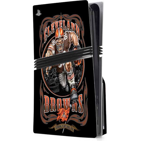 Liquid Blue NFL Cleveland Browns Running Back PlayStation PS5 Skins