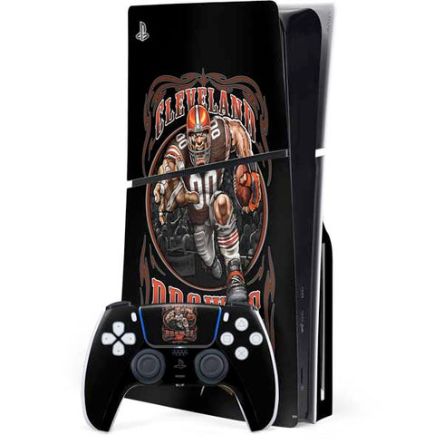 Liquid Blue NFL Cleveland Browns Running Back PlayStation PS5 Skins
