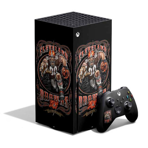 Liquid Blue NFL Cleveland Browns Running Back Xbox Series X Skins