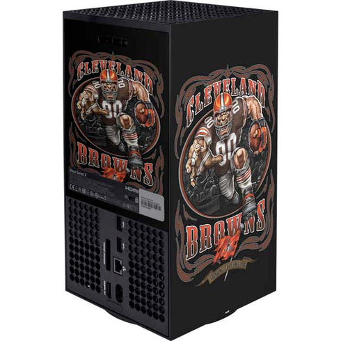 Liquid Blue NFL Cleveland Browns Running Back Xbox Series X Bundle Skin