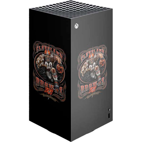 Liquid Blue NFL Cleveland Browns Running Back XBox Series X Digital Edition Console Skin
