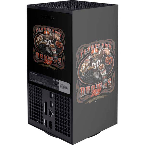 Liquid Blue NFL Cleveland Browns Running Back XBox Series X Digital Edition Console Skin
