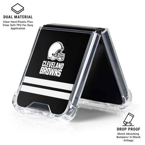 NFL Cleveland Browns Shutout Galaxy Z Flip6 Clear Case