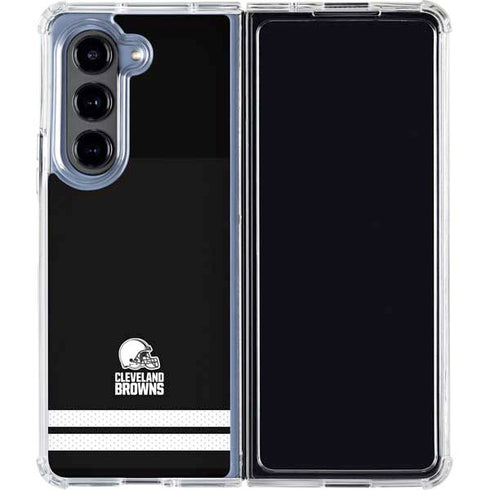 NFL Cleveland Browns Shutout Galaxy Z Fold5 5G Clear Case