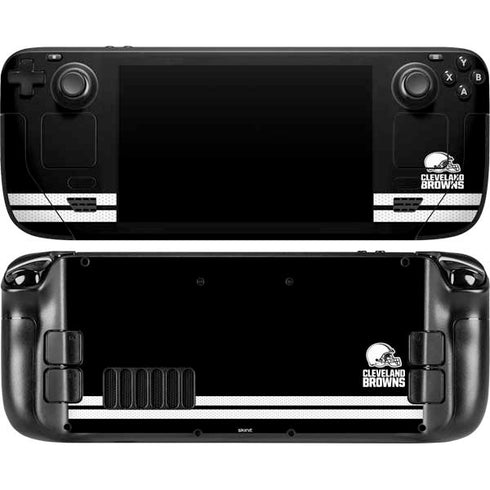 NFL Cleveland Browns Shutout Steam Deck Handheld Gaming Computer OLED Skin