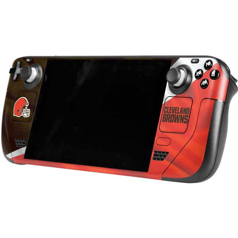 NFL Cleveland Browns Steam Deck Handheld Gaming Computer Skin