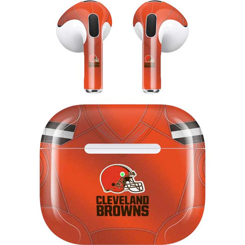 NFL Cleveland Browns Team Jersey Apple AirPods (3rd Gen 2021) Skin