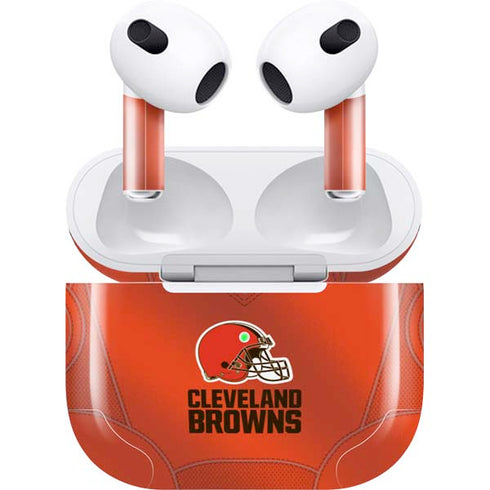 NFL Cleveland Browns Team Jersey Apple AirPods (3rd Gen 2021) Skin
