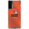 NFL Cleveland Browns Team Jersey Galaxy S22 Plus Clear Case