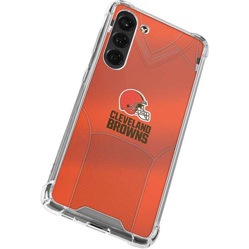 NFL Cleveland Browns Team Jersey Galaxy S24 FE Clear Case