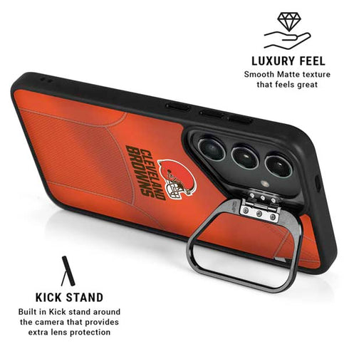 NFL Cleveland Browns Team Jersey Galaxy S25 Kickstand Case