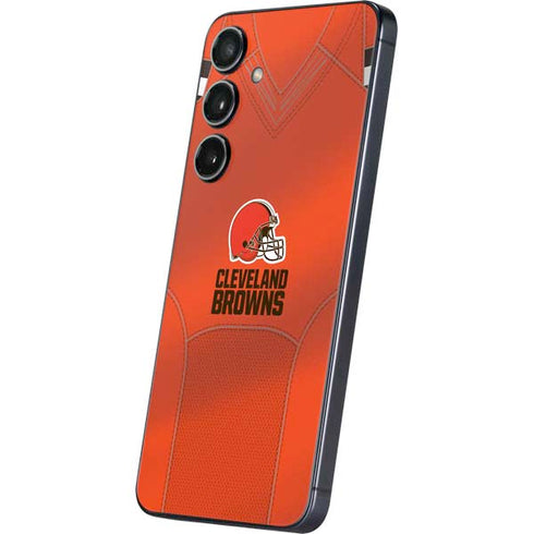 NFL Cleveland Browns Team Jersey Galaxy S24 Plus Skin