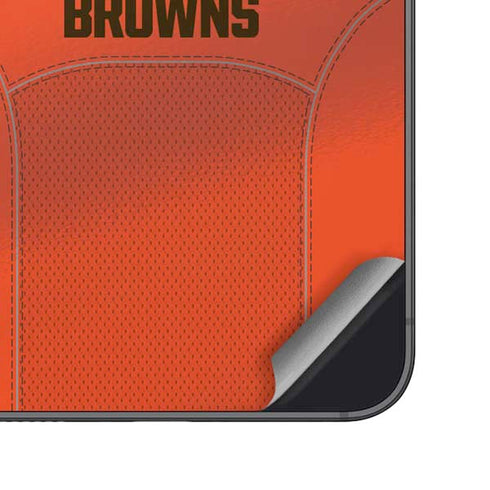 NFL Cleveland Browns Team Jersey Galaxy S24 Plus Skin