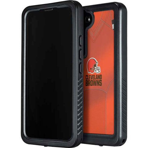 NFL Cleveland Browns Team Jersey Galaxy S24 Plus Waterproof Case