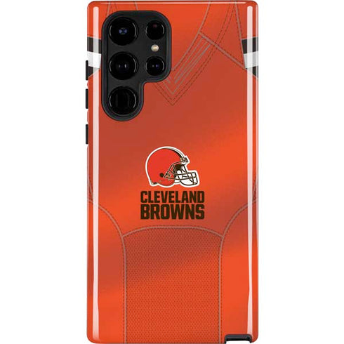 NFL Cleveland Browns Team Jersey Galaxy S25 Ultra Impact Case