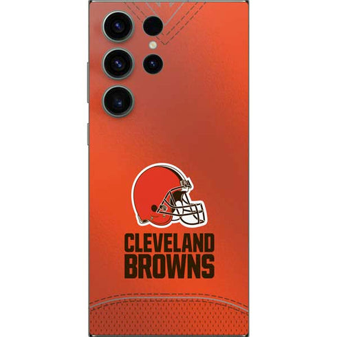 NFL Cleveland Browns Team Jersey Galaxy S25 Ultra Skin