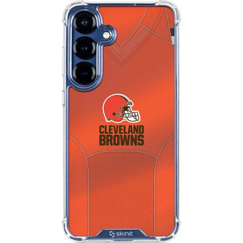 NFL Cleveland Browns Team Jersey Galaxy S25 Clear Case