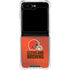 NFL Cleveland Browns Team Jersey Galaxy Z Flip6 Clear Case