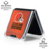 NFL Cleveland Browns Team Jersey Galaxy Z Flip6 Clear Case