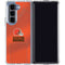 NFL Cleveland Browns Team Jersey Galaxy Z Fold5 5G Clear Case
