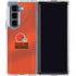NFL Cleveland Browns Team Jersey Galaxy Z Fold5 5G Clear Case