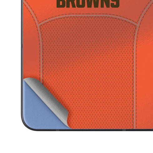 NFL Cleveland Browns Team Jersey Galaxy Z Fold5 5G Skin