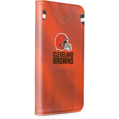 NFL Cleveland Browns Team Jersey iPhone 15 Folio Case