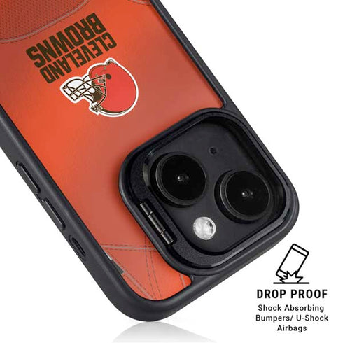 NFL Cleveland Browns Team Jersey iPhone 15 Kickstand Case