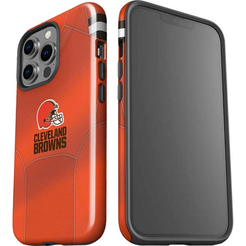 NFL Cleveland Browns Team Jersey iPhone 15 Pro Impact Case