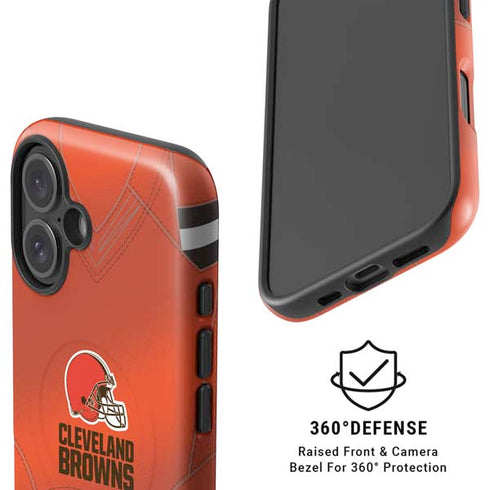 NFL Cleveland Browns Team Jersey iPhone 16 Magsafe Impact Case